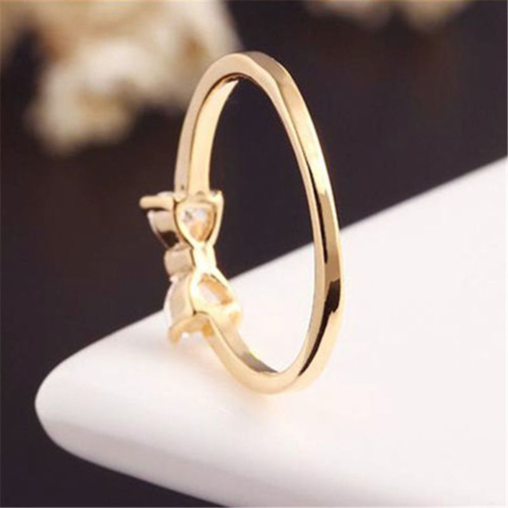 💓SUPER CUTE GOLD PLATED BOW RING💓 - Picture 3 of 8